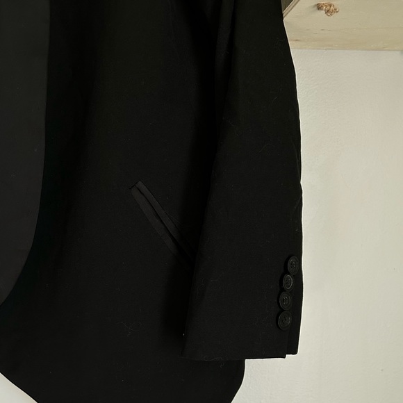 🩷MICHAEL KORS BLACK TUXEDO BLAZER WOMANS SIZE XS BUSINESS OFFICE LONG SLEEVE - Picture 2 of 7